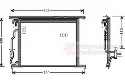 VAN WEZEL 30005280 -  Конденсатор, кондиционер
